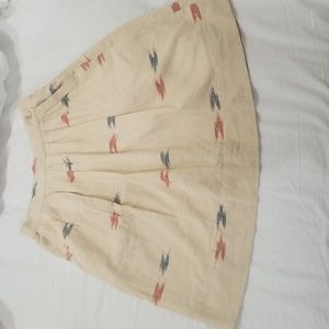 Used Anthropologie The Odells skirt, beige, size S.